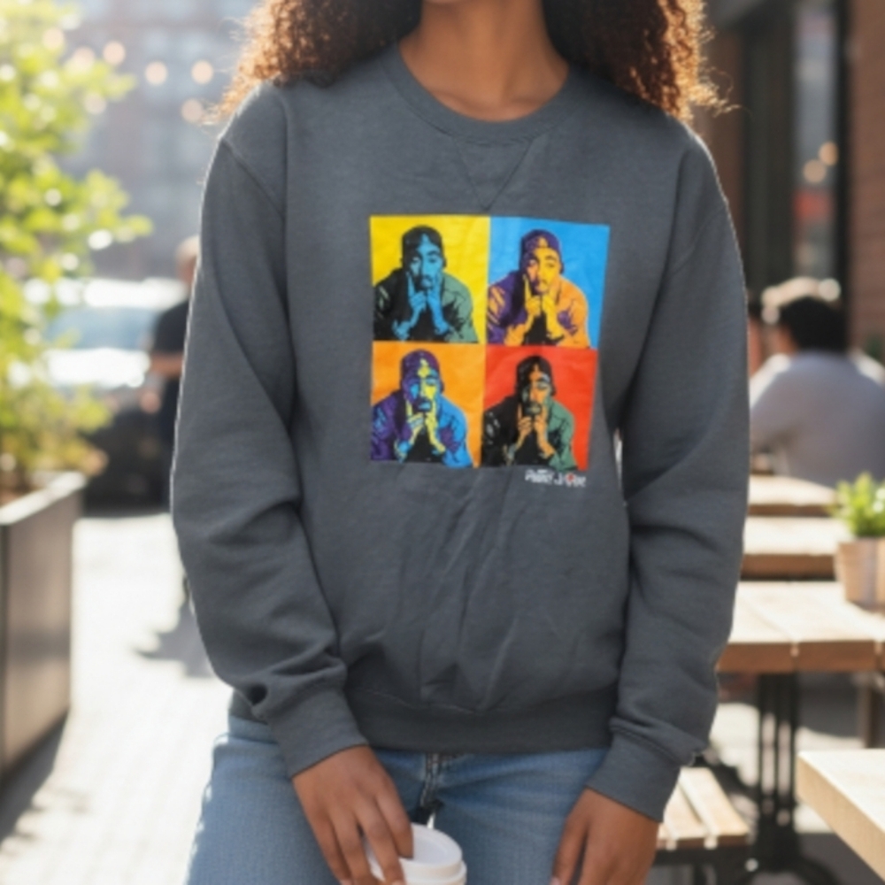 Poetic Justice Women's Graphic Sweatshirt Longsleeve size Large